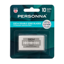 10-pack double-edge razor blades in retail blister pack, hi-stainless Japanese steel