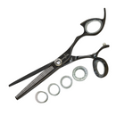 Shark Fin Shears Professional Texturizer w/ Swivel - Black