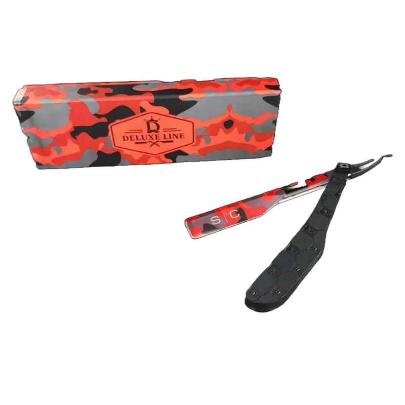 StyleCraft Deluxe Camo Line Straight Edge Razor Tool (SCDL804R)