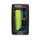 BaBylissPRO FXONE Low-Profile Neon Yellow Interchangeable Battery Clipper w/ Charging Base & Battery (FX829NY)