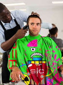 StyleCraft Radioactive Barber & Stylist Cape - Green (SC312G)