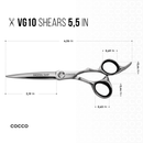 Cocco VG10 Blunt Shear & 6" 29-Tooth Thinner Set