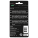 Foil shaver replacement kit box back with barcode and printed info panel, green highlights.