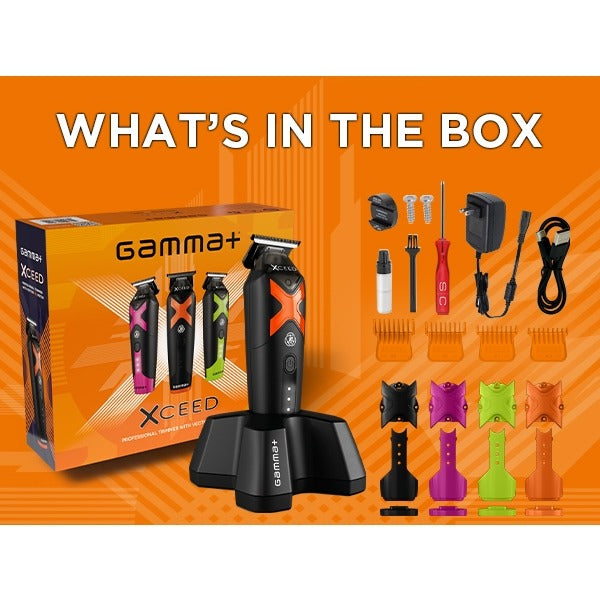 Gamma+ XCEED IN2 Vector Motor Cordless Clipper + Trimmer Value Set (GP418B/GP609B) [PRE-ORDER]