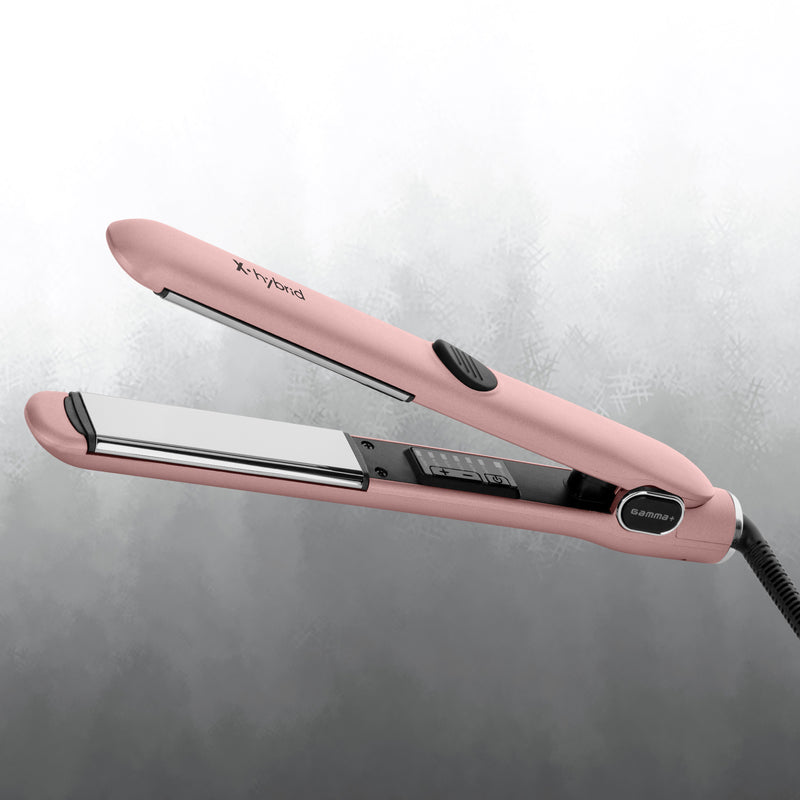 Gamma+ X-Hybrid 1" Titanium Flat Iron - Rose Gold