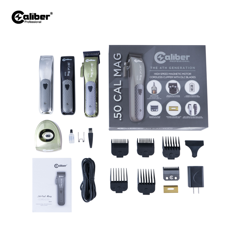 Caliber .50 Cal Mag High Speed Magnetic Motor Cordless Clipper - 4th Generation