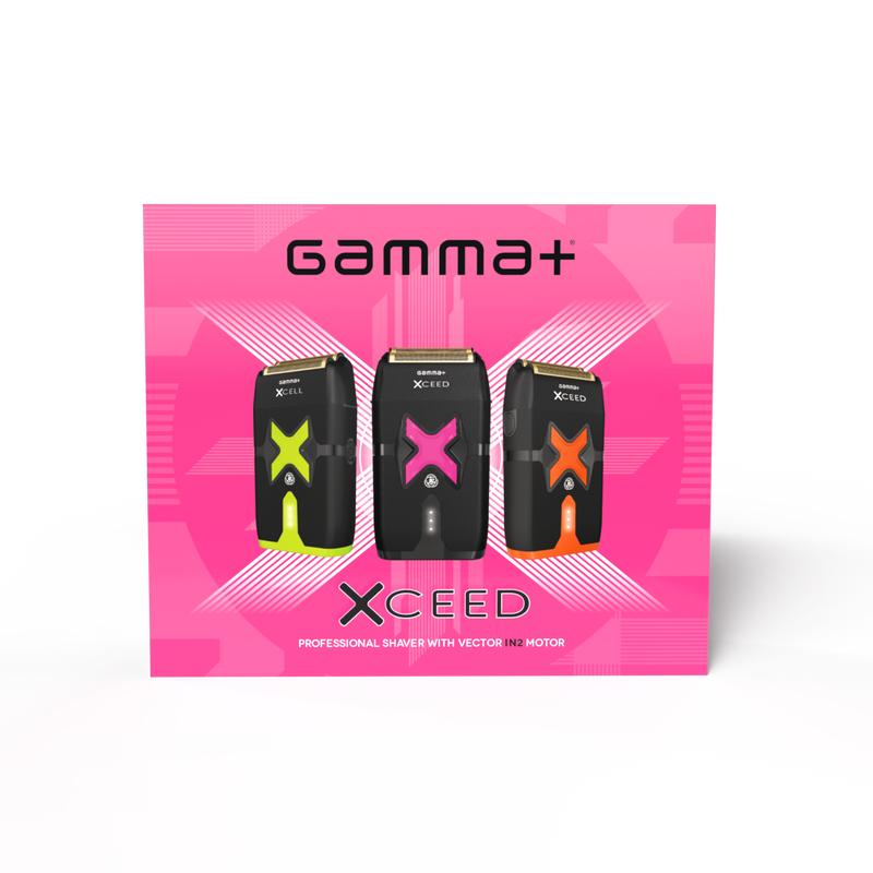 Gamma+ XCEED Professional IN2 Vector Motor Cordless Double Foil Shaver (GP803B) [PRE-ORDER]