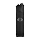 Cordless foil shaver with power button, black body, rear view
