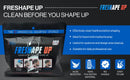 Freshshape Up Shampoo Infused No Rinse Sponges for Hairline Cleaning (100pk)