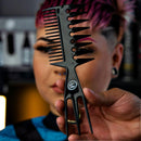 Rolda 8.25" Multi-Style 3-in-1 Barber Fish Comb