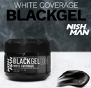 Nishman Ultra Hold Black Hair Styling Gel - White Coverage (300ml/10.14oz)