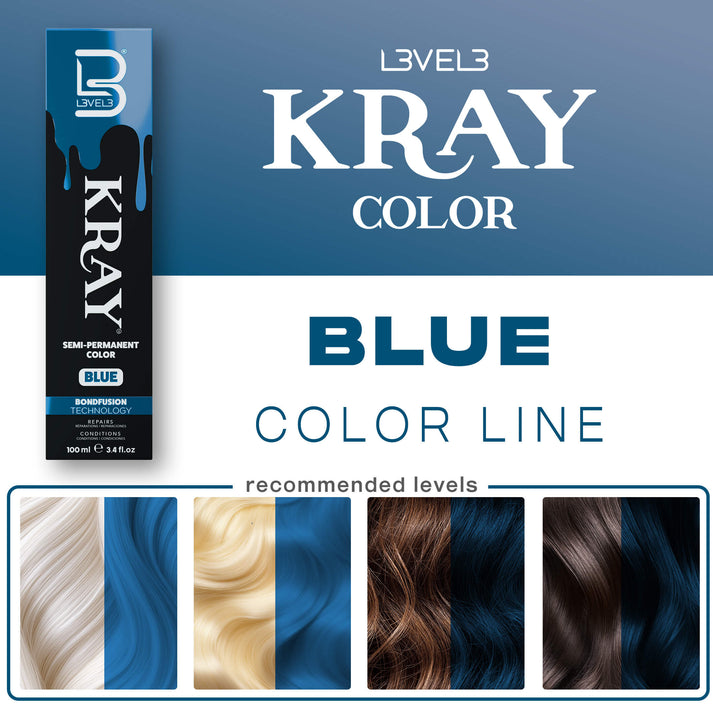 L3VEL3 Kray Semi-Permanent Hair Color (100ml/3.4oz) [Choose Color]