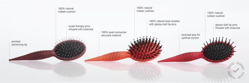 Arachne Limited Edition Mini Trio Brush Bundle - Burnt Cherry Flame