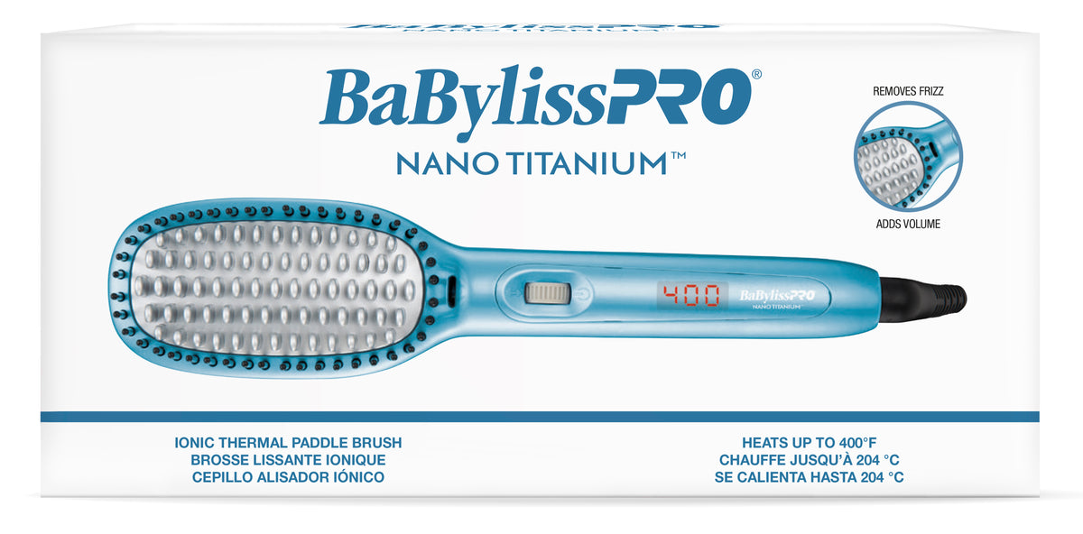 BaBylissPRO Nano Titanium Ionic Thermal Paddle Brush