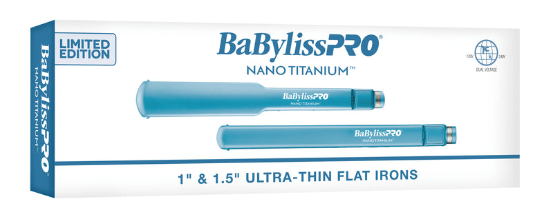 BaByliss PRO Nano Titanium 1" & 1.5" Ultra-Thin Flat Iron Duo Value Pack (BNTPP57UC)