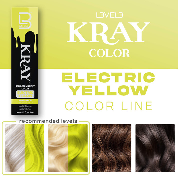 L3VEL3 Kray Semi-Permanent Hair Color (100ml/3.4oz) [Choose Color]