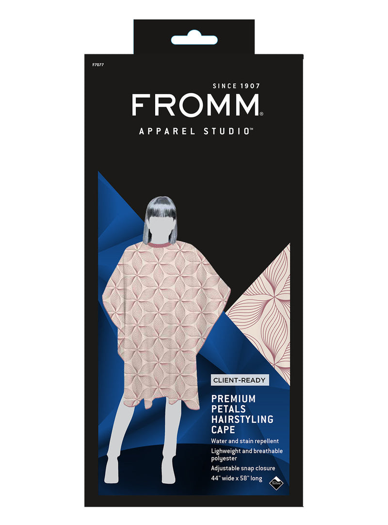 FROMM Premium Hairstyling Cape - Petals Print