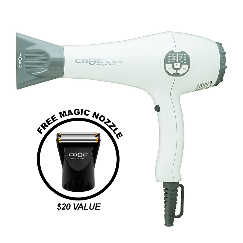 Croc Professional Premium IC Hair Dryer + FREE Magic Nozzle