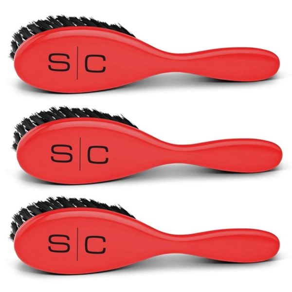 StyleCraft The Fresh Cut Fade Barber Brush - 3pk
