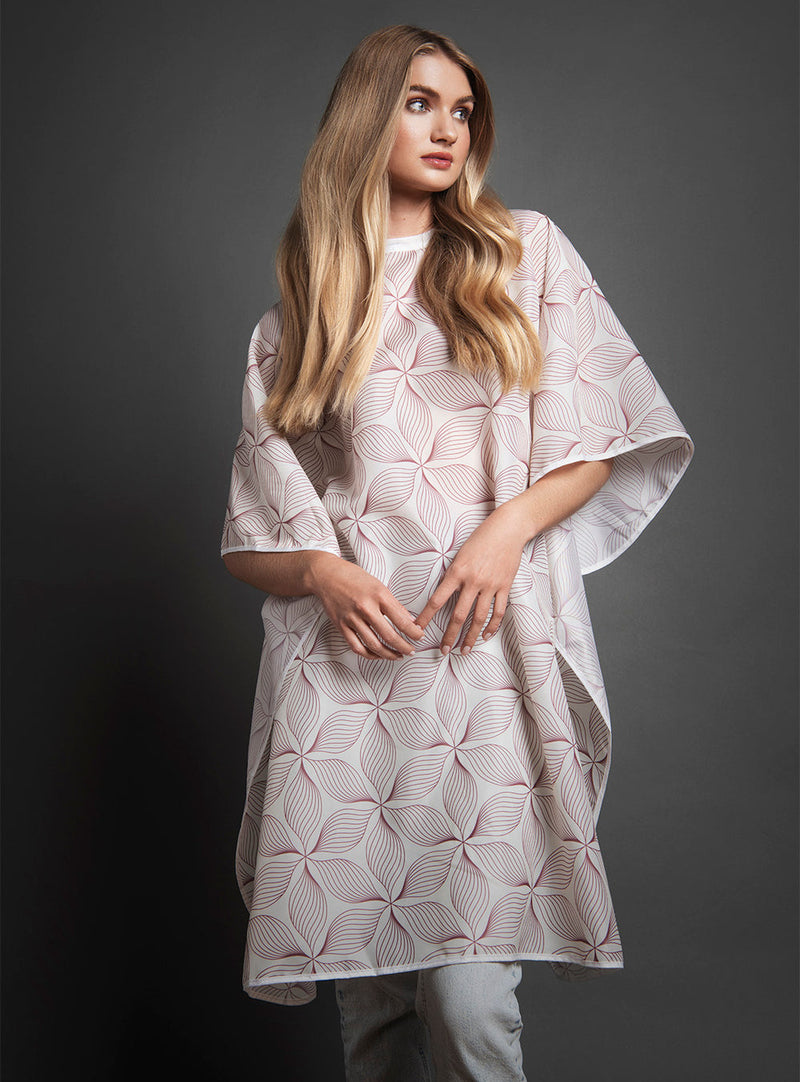 FROMM Premium Hairstyling Cape - Petals Print