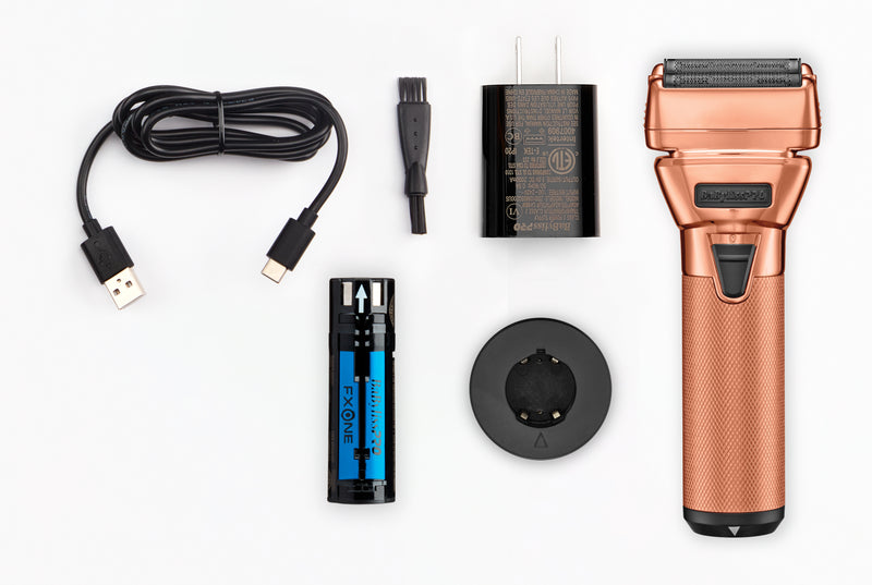 BaByliss PRO FXONE Rose GoldFX All-Metal Interchangeable Battery Foil Shaver (FX79FSRG)