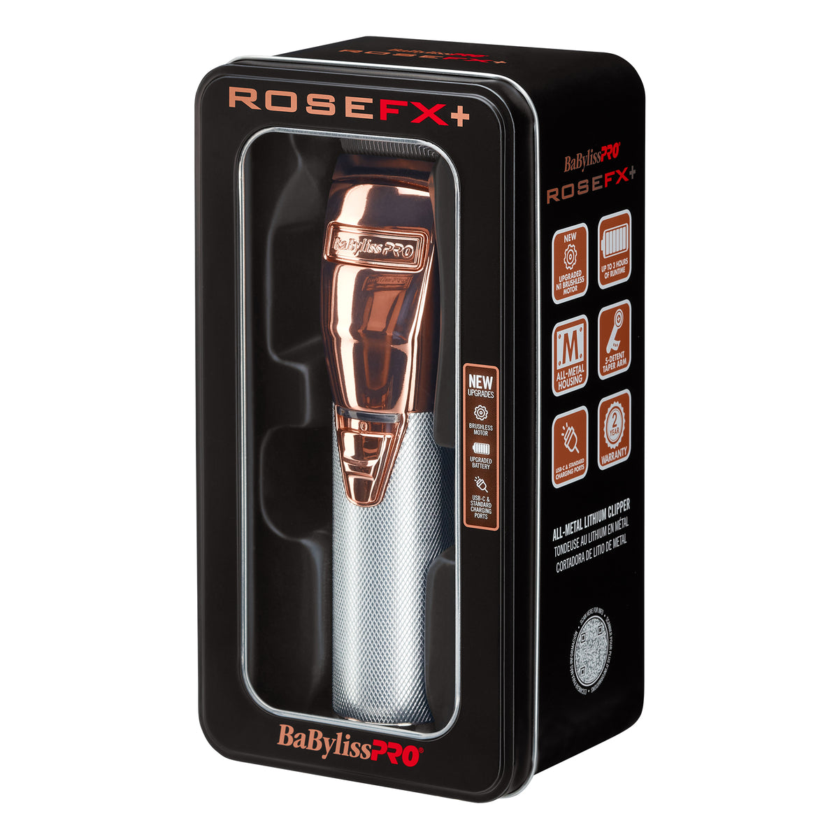 BaBylissPRO RoseFX+ Cordless Clipper (FX870NRG) [OPEN BOX]