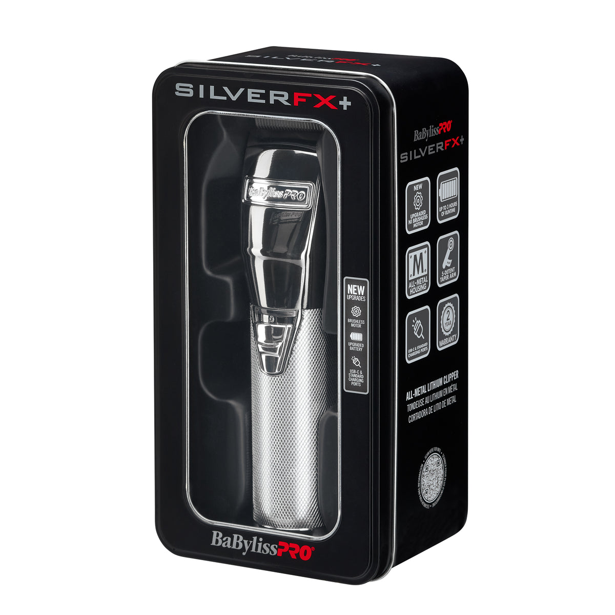 BaBylissPRO SilverFX+ Cordless Clipper (FX870NS) [OPEN BOX]