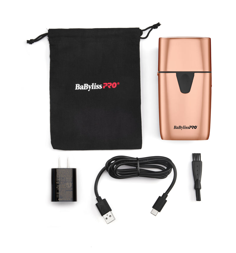 BaByliss PRO UV-Disinfecting Double-Foil Shaver - Rose Gold (FXLFS2RG)