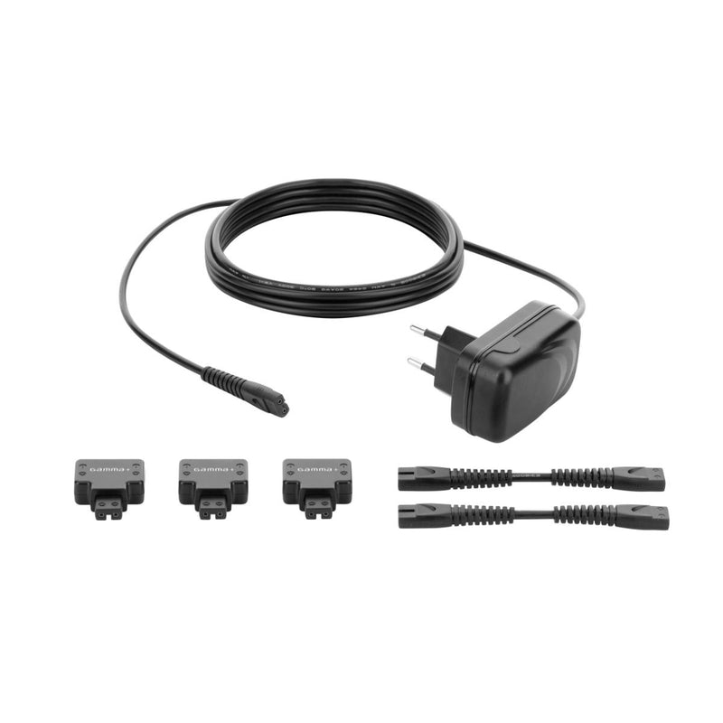 Gamma+ Barberhood Connect 3 Charging System w/ 2 Expansion Cords & Adapter (GP314B)