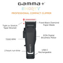 Gamma+ Shorty Cordless Hair Clipper w/ EON Digital Motor (GP605M)