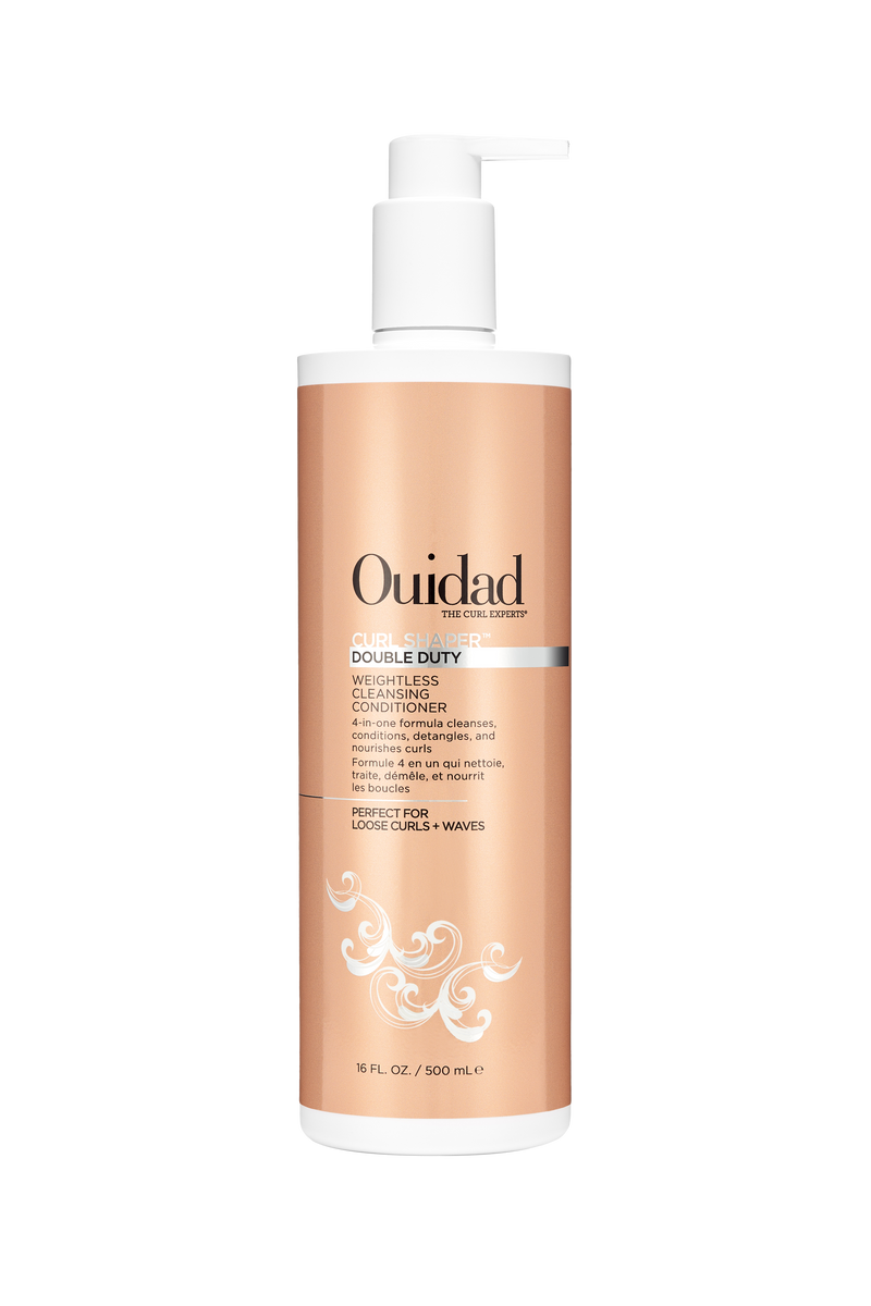 Ouidad Curl Shaper Double Duty Weightless Cleansing Conditioner for Loose Curls + Waves (500ml/16oz)