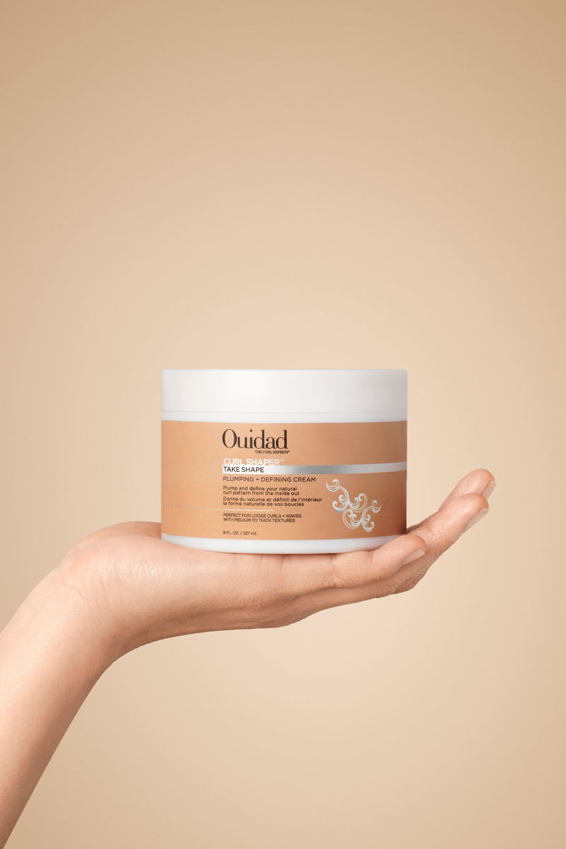 Ouidad Curl Shaper Take Shape Plumping & Defining Curl Cream for Loose Curls + Waves w/ Med - Thick Textures (227ml/8oz)