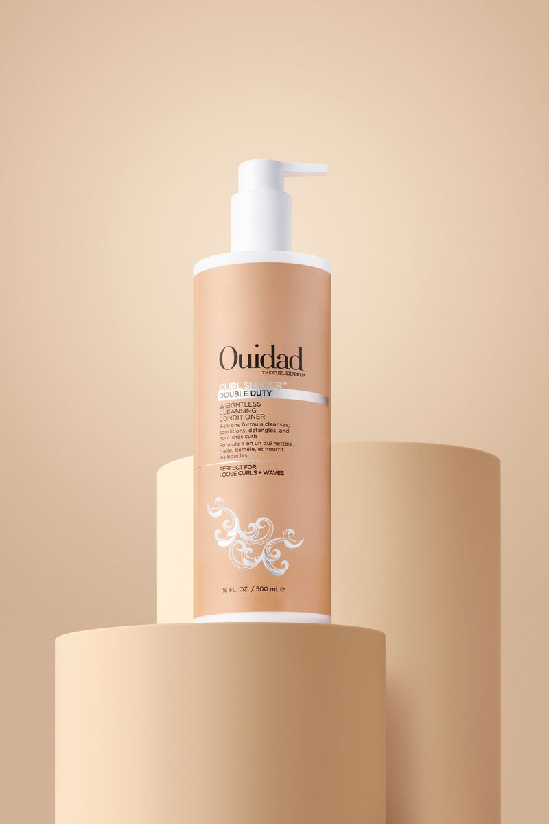 Ouidad Curl Shaper Double Duty Weightless Cleansing Conditioner for Loose Curls + Waves (500ml/16oz)