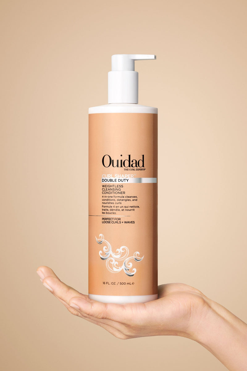 Ouidad Curl Shaper Double Duty Weightless Cleansing Conditioner for Loose Curls + Waves (500ml/16oz)