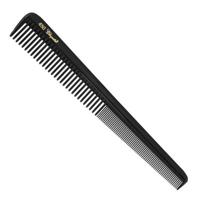 Krest Cleopatra Tapering Barber Comb (No. 450) - Black