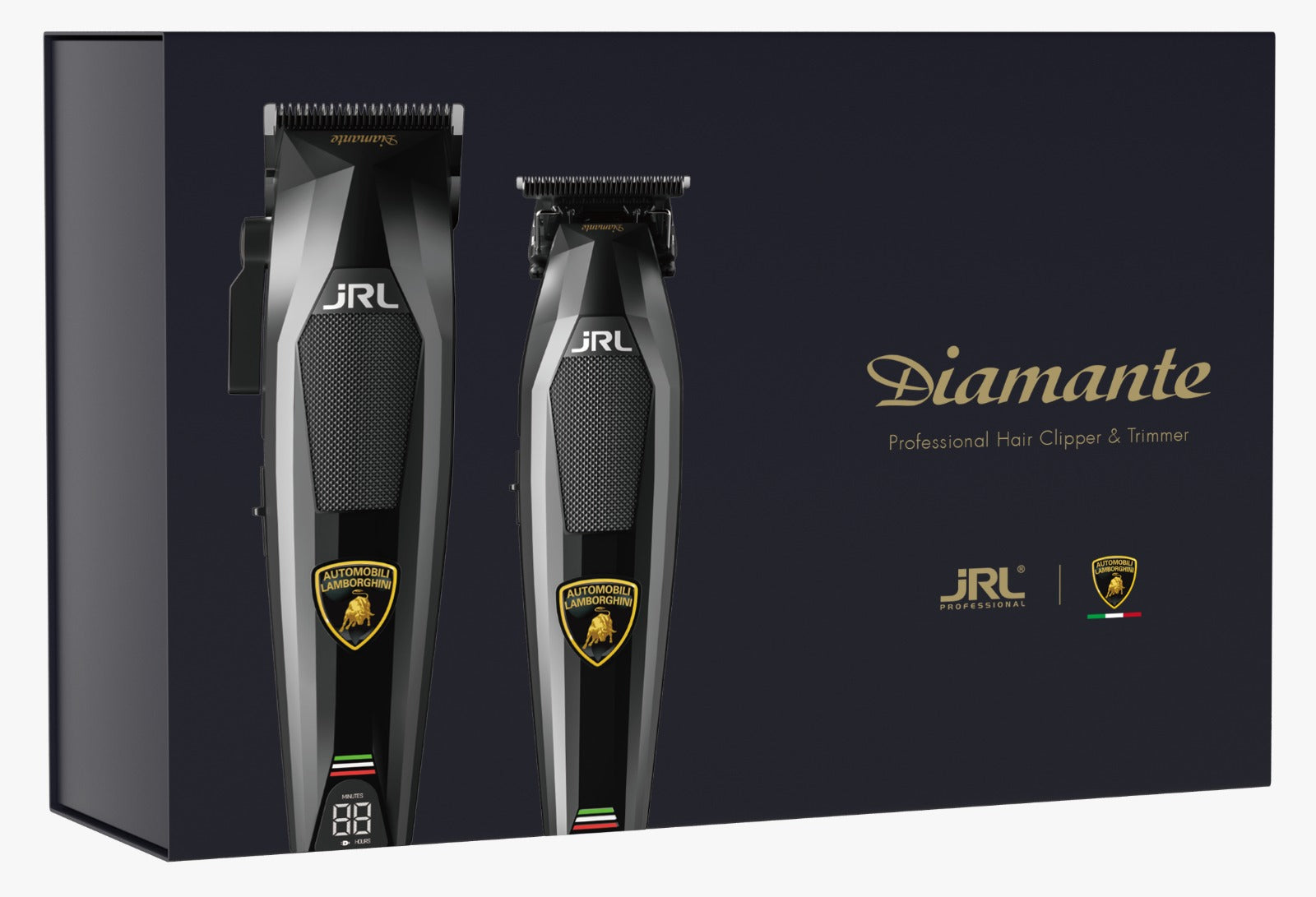 Kit Tondeuse & Trimmer Sans Fil JRL X Lamborghini Diamante Limited Edition - Noir