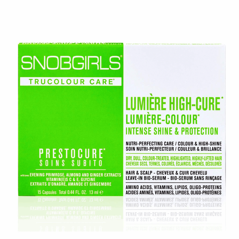 SnobGirls Lumiere High Cure Intense Shine & Protection Leave-In Hair Oil Capsules - 15ct (13ml/0.44oz)