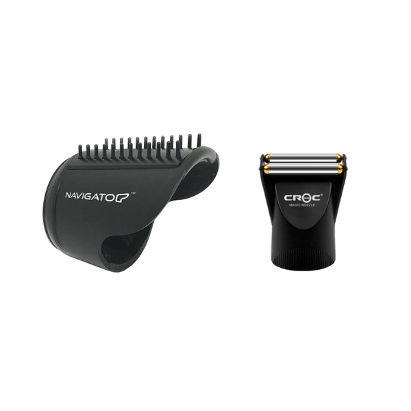 Hair Dryer Accessories Bundle - Croc Magic Nozzle + BaBylissPRO Navigator Attachments