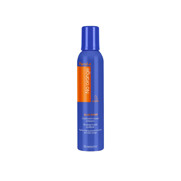 Fanola No Orange Blue Foam Neutralizing Hair Mousse for Blonde Hair (250ml/8.45oz)