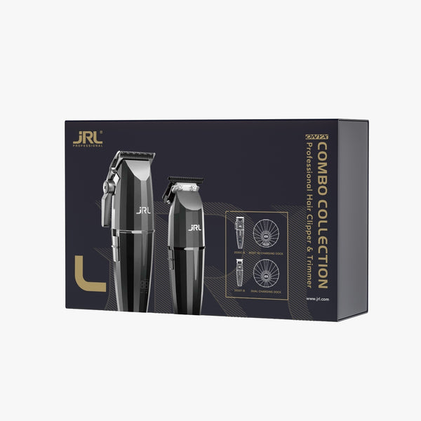 JRL Professional Onxy Clipper & Trimmer Collection + Charging Base