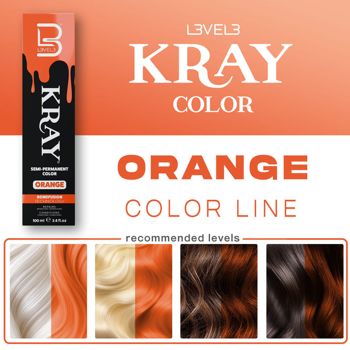 L3VEL3 Kray Semi-Permanent Hair Color (100ml/3.4oz) [Choose Color]