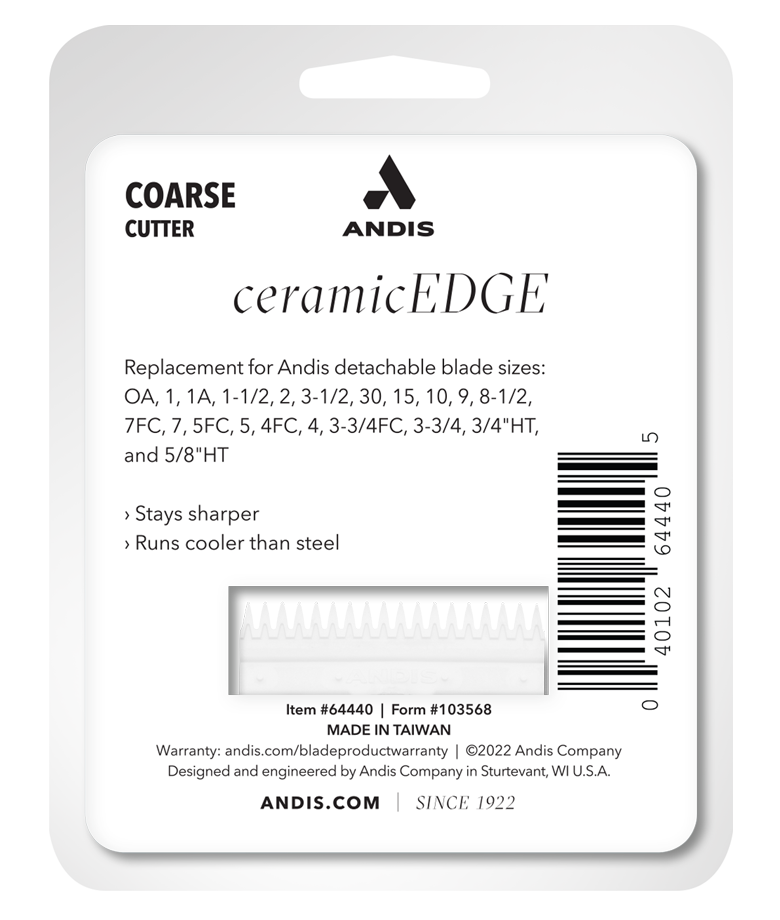 Andis Ceramic Edge Detachable Blade - Coarse Cutter (64440)