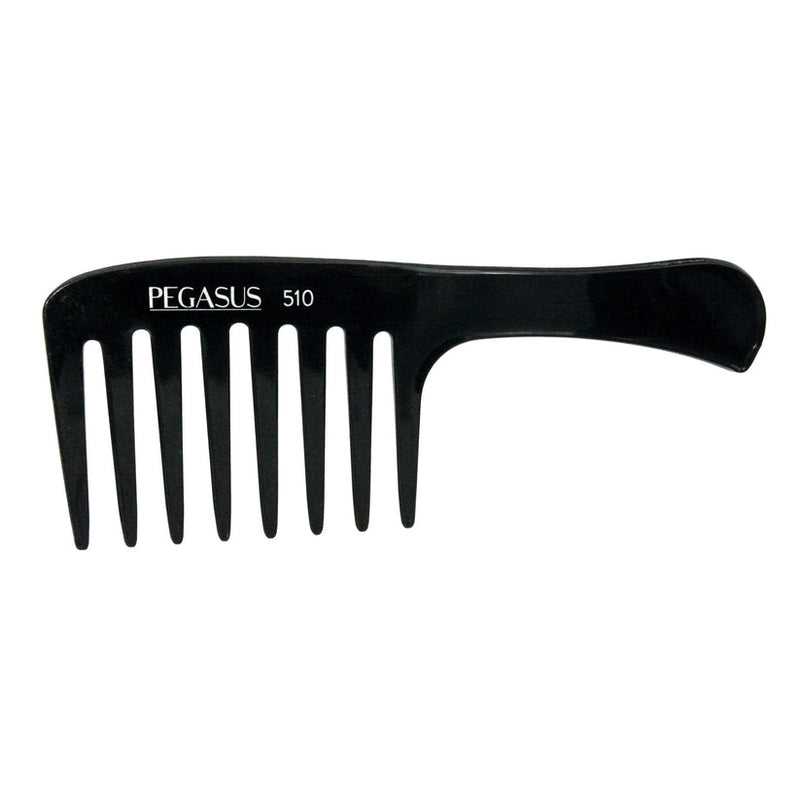 Pegasus Hard Rubber Comb (510) 7 1/2" Detangling Comb