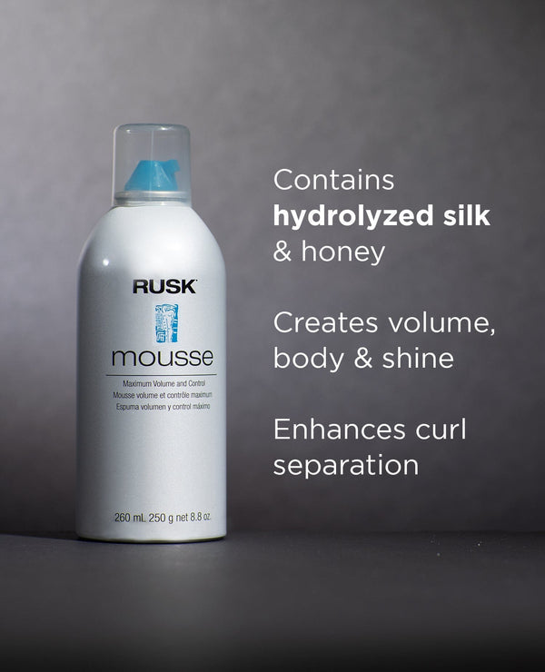 Rusk Maximum Volume & Control Styling Mousse (226.8g/8oz)