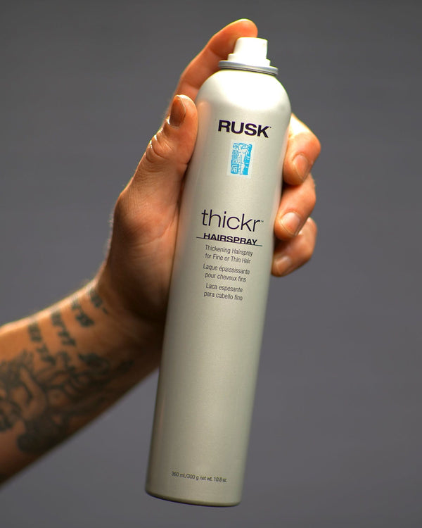 Rusk Thickr Thickening Hairspray for Fine/Thin Hair (360ml/10.6oz)