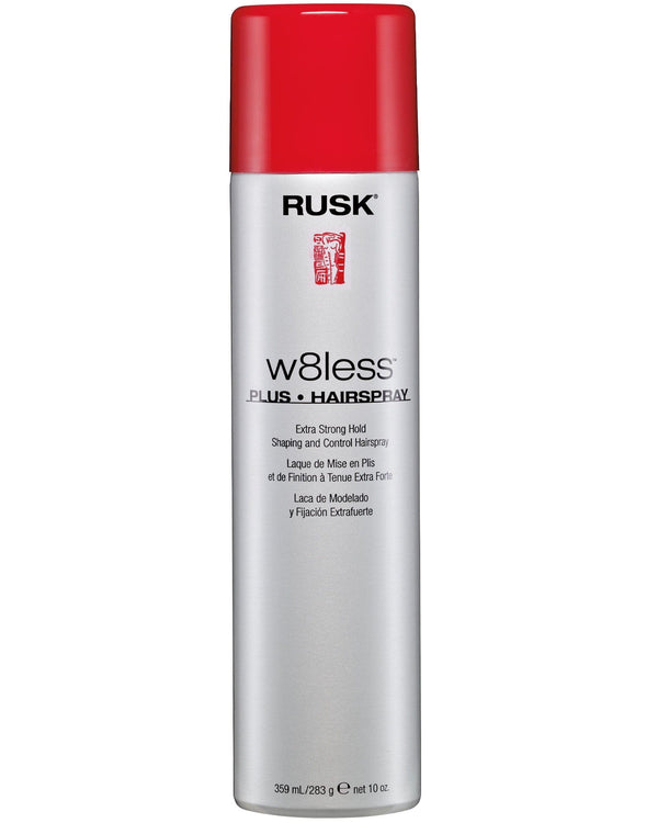 Rusk W8less Plus Extra Strong Hold LVOC Hairspray (359ml/10oz)