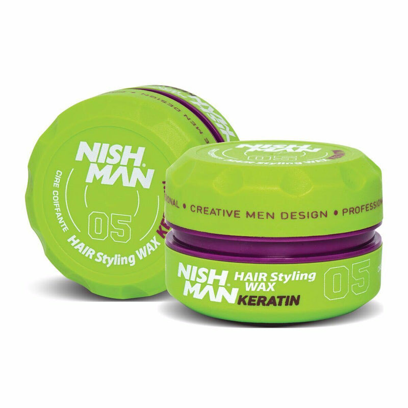Nishman 05 Keratin High Hold Medium Shine Styling Wax - Forest Fruit (150ml/5oz)