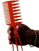 Rolda 8.25" Multi-Style 3-in-1 Barber Fish Comb