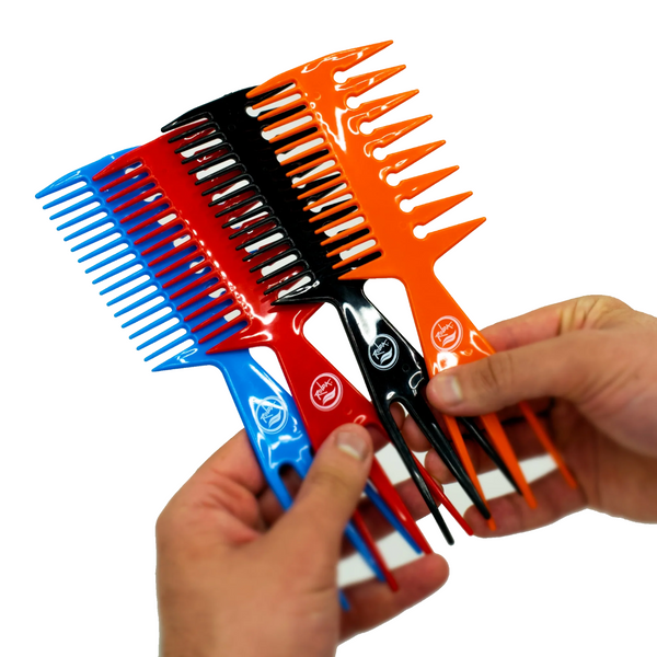 Rolda 8.25" Multi-Style 3-in-1 Barber Fish Comb
