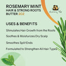 Sunny Isle Rosemary Mint Hair & Strong Roots Pure Butter w/ Jamaican Black Castor Oil